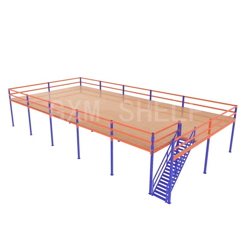 High quality customized warehouse mezzanine steel floor panel shelves metal garage storage system mezzanine rack shelf