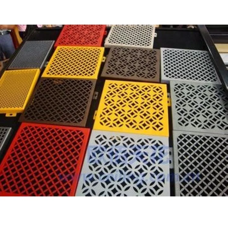 Multifunction Cnc Cutting Wall Panel  6X8 10Mm  Carved Metal Panel Commercial Building Metal Facade