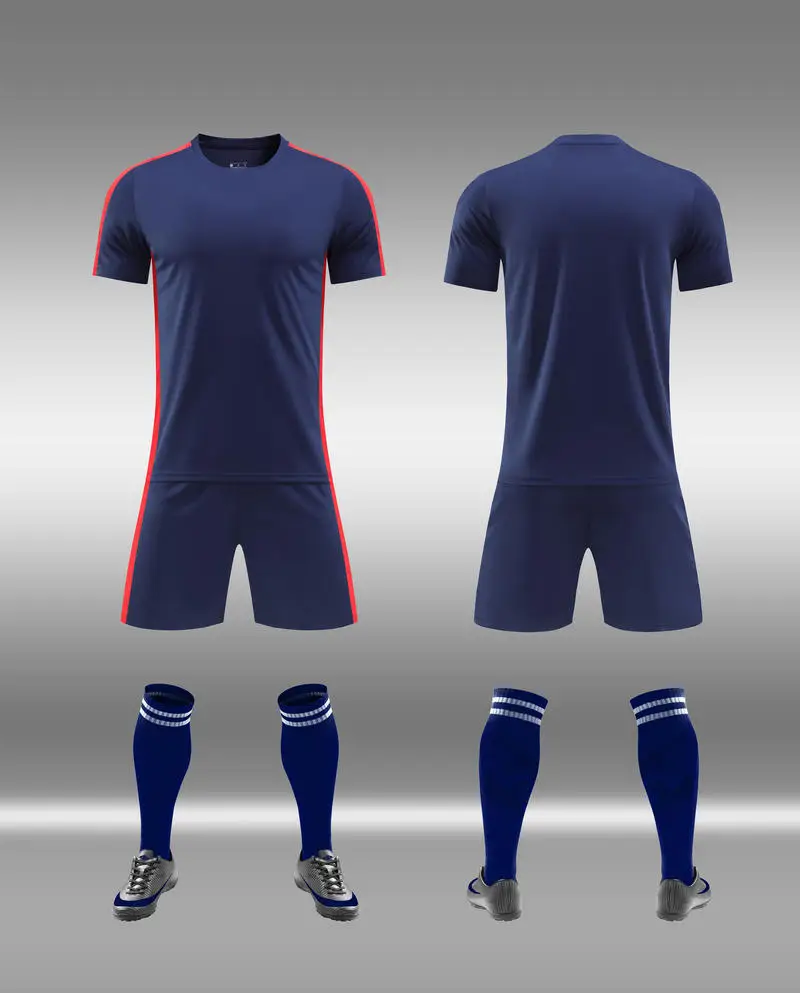 2024/25 High Quality Black/White Football Jersey Sets Kids Soccer Uniforms Youth Custom Soccer Team Jersey