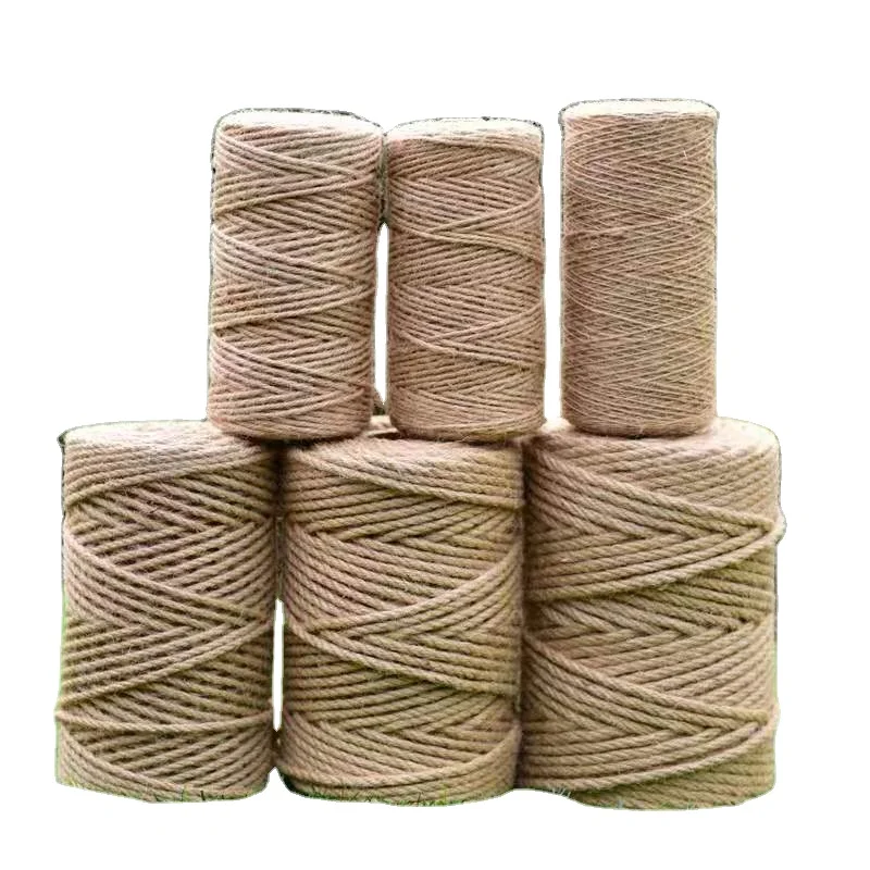 wholesale Jute Braided Rope Roll Natural Hemp Color Braided Rope for Hanging Labels and Crafts 2MM and 25