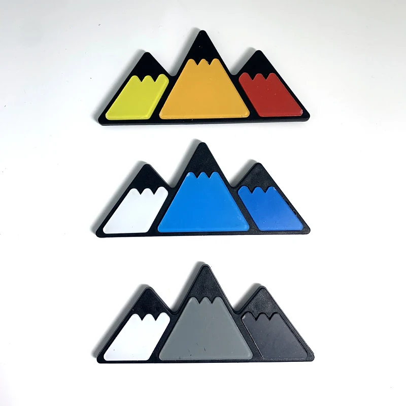 Best Selling Off-road Accessories TRD Badge Emblem ABS Tri-color Grill Badge For Tacoma 2018+