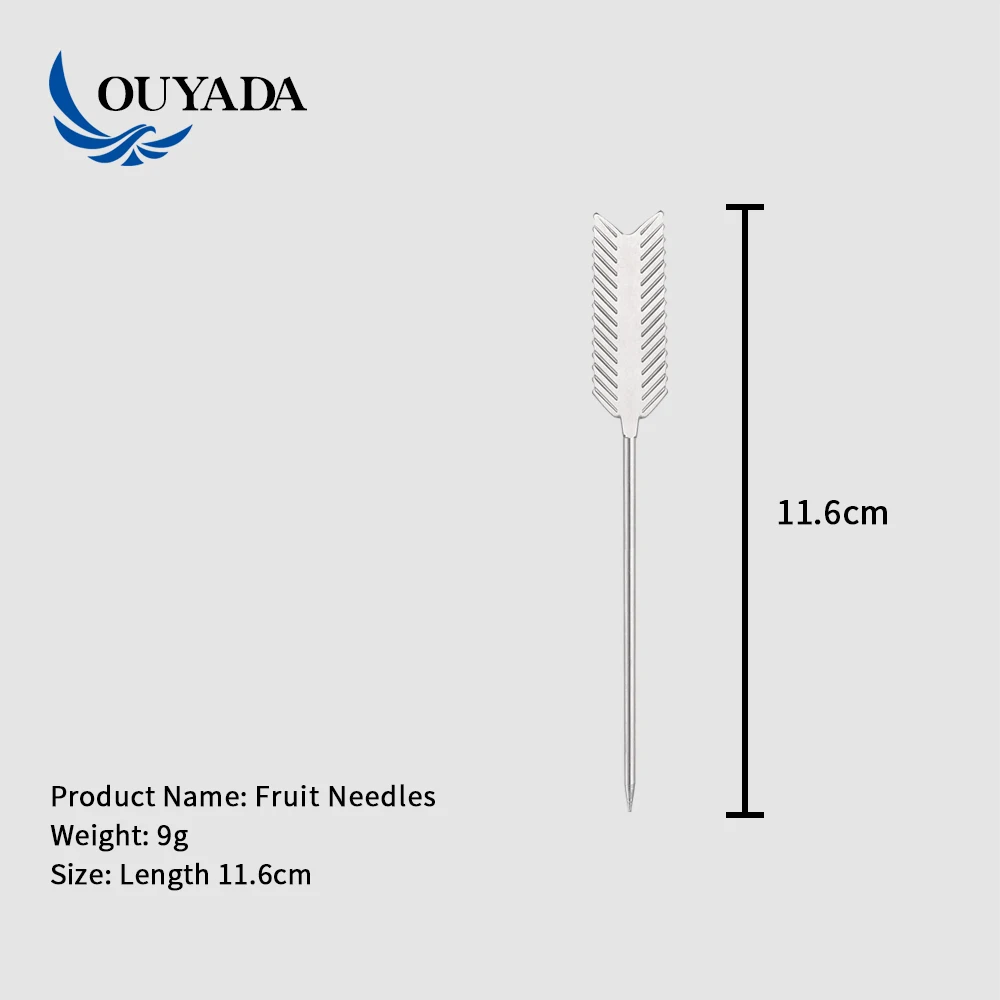 
Factory Direct custom high quality stainless steel metal martini cocktail pick 