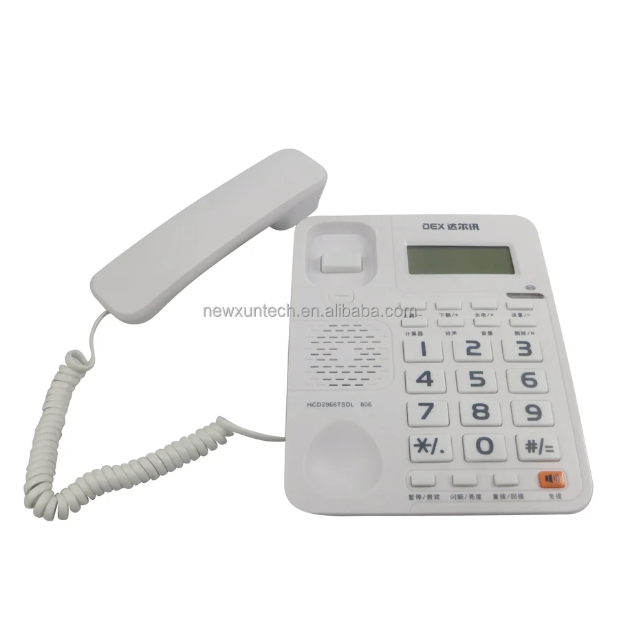 Big Button Corded Telephone Landline Phone With Head Portrait Photos For Elderly Emergency Call Corded telephones