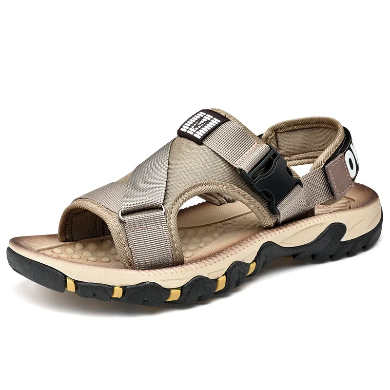 
2021Summer Beach Footwear Slippers Leather Sandals For Men 