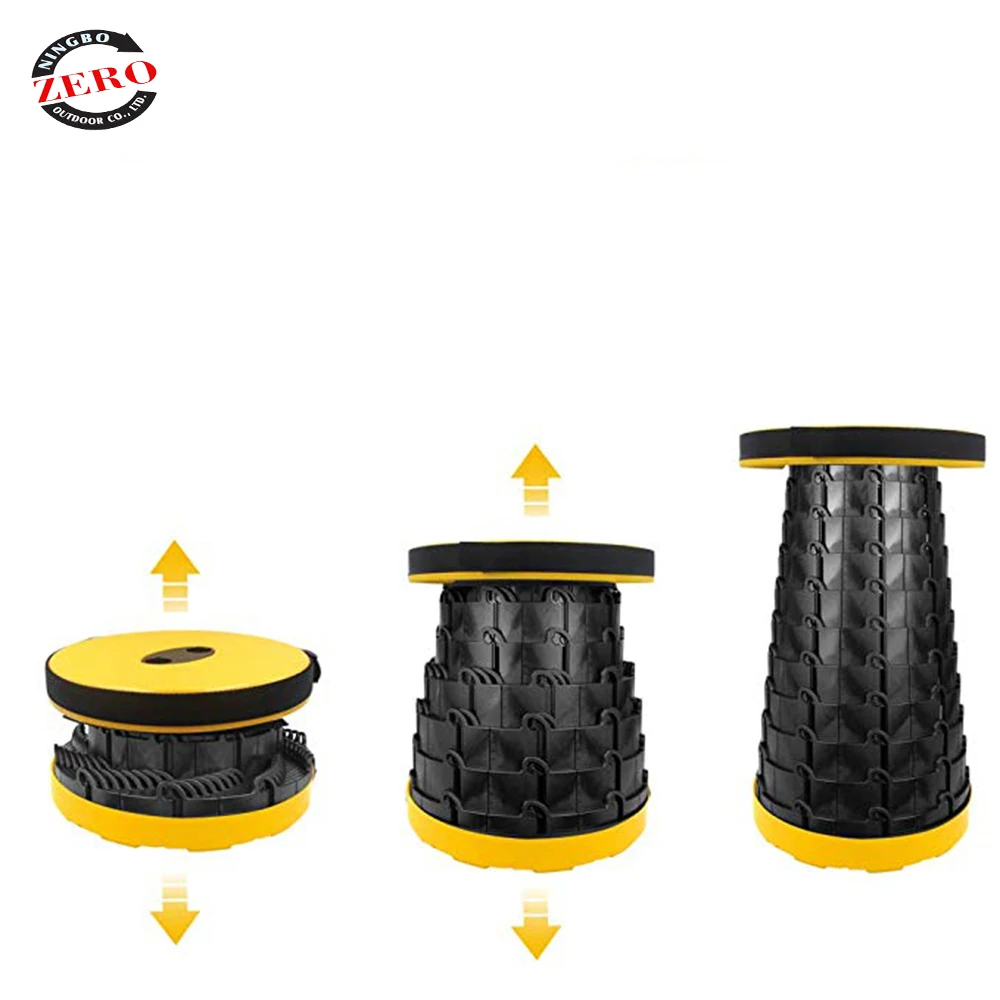 
Heartbeat Retractable stools Sturdy Portable Lightweight Plastic Outdoor Travel Camping Fishing Garden Folding Stool 