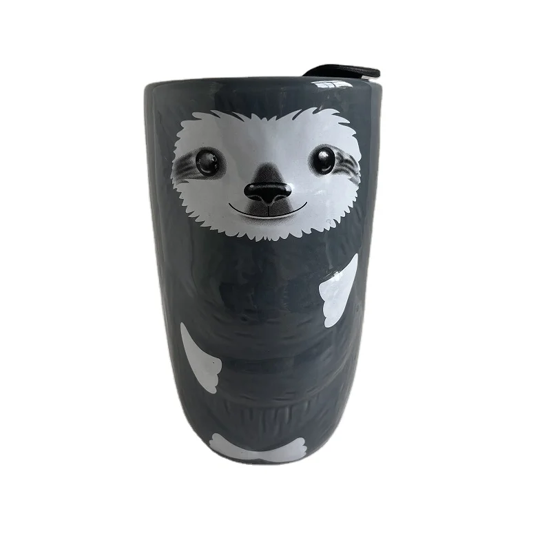 ceramic mug cup can sublimation Creative Coffee Cup Cartoon Animal Mug