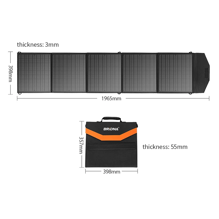 60w 80w 100w portable waterproof foldable monocrystalline silicon flexible pvc solar panel