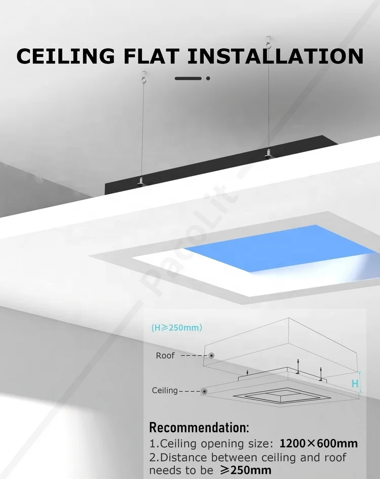 Factory Direct Customized Blue Sky Led Panel Light House Office Lighting System Artificial Skylight