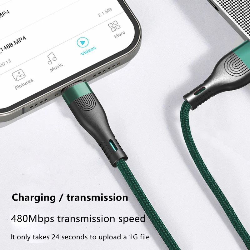 6A 66W USB Type C Cable For Huawei Mate 40 Pro Samsung Xiaomi 5A Fast Charging USB-C USB C Charger 90 Degree Cable Data Cord 6A