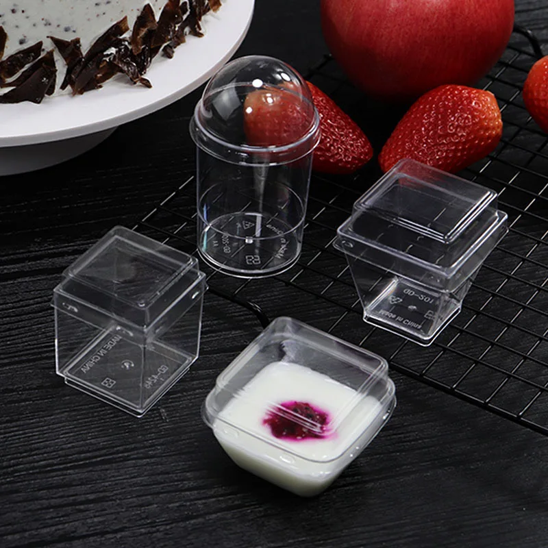 Factory Price 3oz 6oz 10oz 16oz Mousse Pudding Yogurt Plastic Dessert Cup With Lid