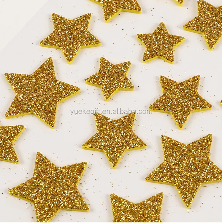 
soft glitter alphabet EVA Foam sticker Education Letter sponge sticker 