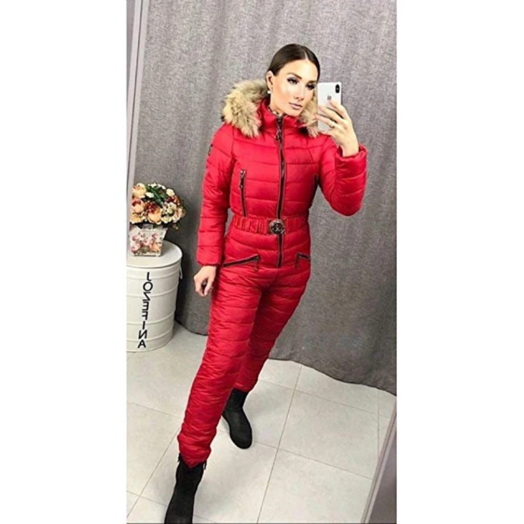 
Outdoor Winter Clothing Set Women Integrated Ski Suit 