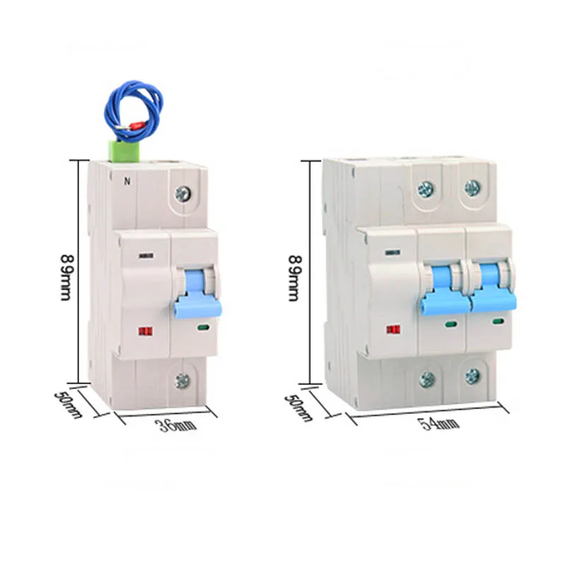 Wireless Smart Switch Intelligent Air Circuit Breaker 100A AC 220V 4P WIFI Remote Control Surpot Tuya Overlad/Leakage Protection