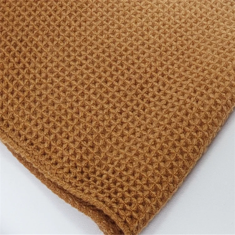Wearable  Throw Cashmere Knitted Merino Plaid Throws Luxury Wool Soft Acrylic Blanket