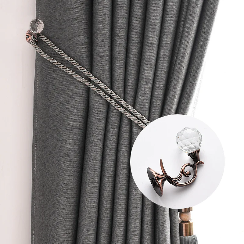 Spot European Crystal Shower Curtain Bling Hooks Adhesive Hook For Curtain Pvc Curtain Metal Hanger System Hook