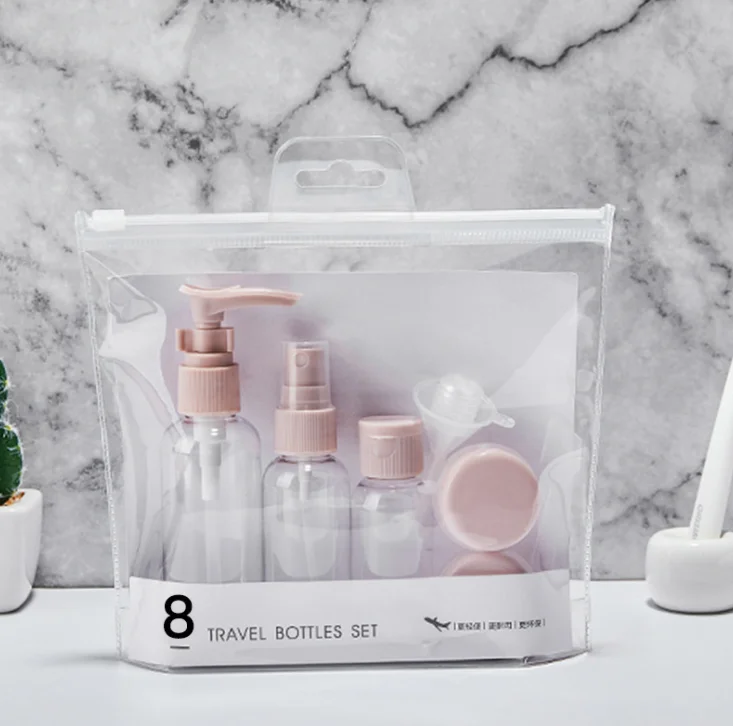 Travel Sub-bottling 8pcs 9pcs 11pcs/set skin care products cosmetic jars portable small size empty skincare bottle sets