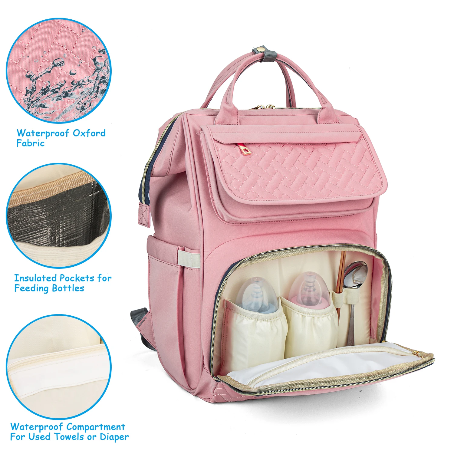 Fashion Large Capacity  Mummy  Nappy Travel Backpack Baby Diaper Backpack