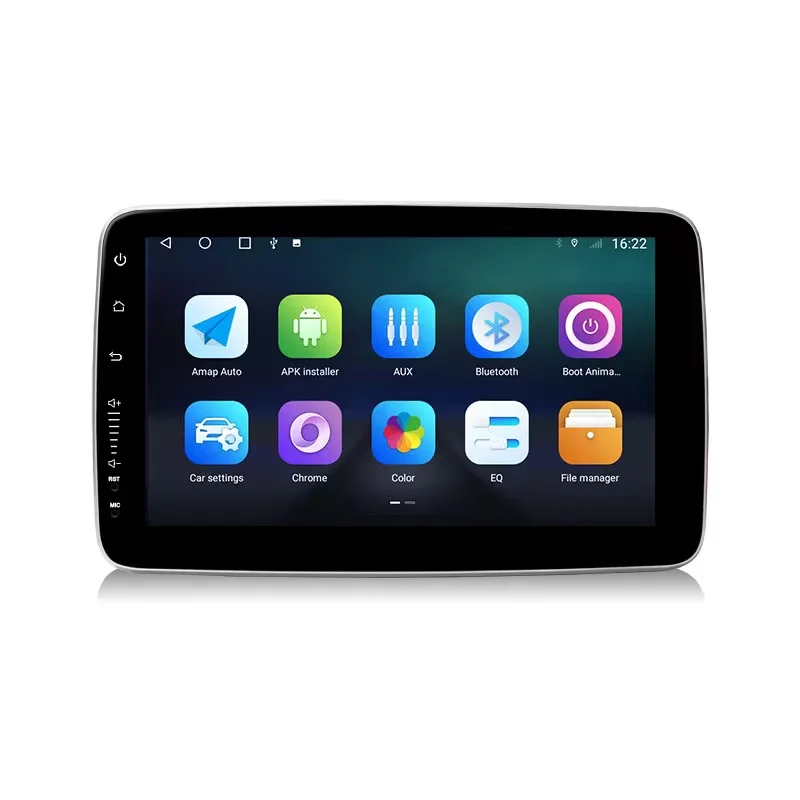 10 9inch rotatable Touch Screen 1din single 2din Android9.0 Car Radio autoestereo MP5 dvd Player multimedia entertainment system