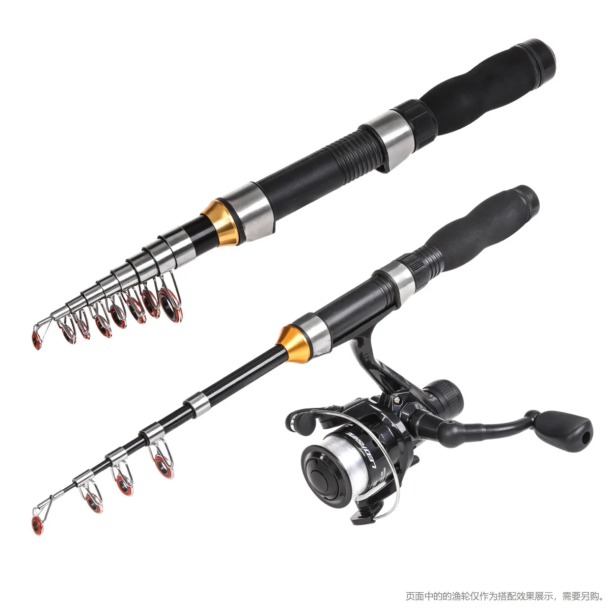 Hot Sale 1.2M 1.5M 1.8M 2.1M Glass Fiber Fishing Rod, Sea And Freshwater Fishing Rod