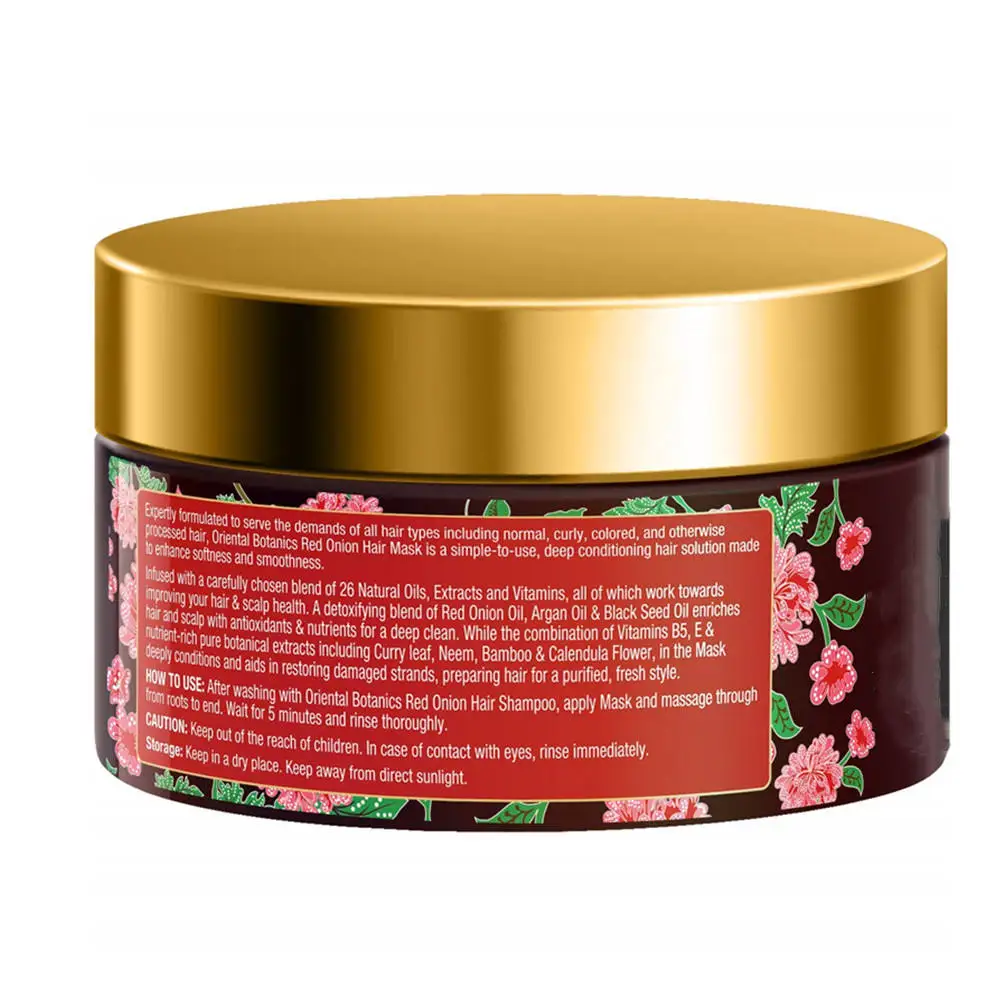 Private Label Natural Red Onion Hair Treatment Hair Mask