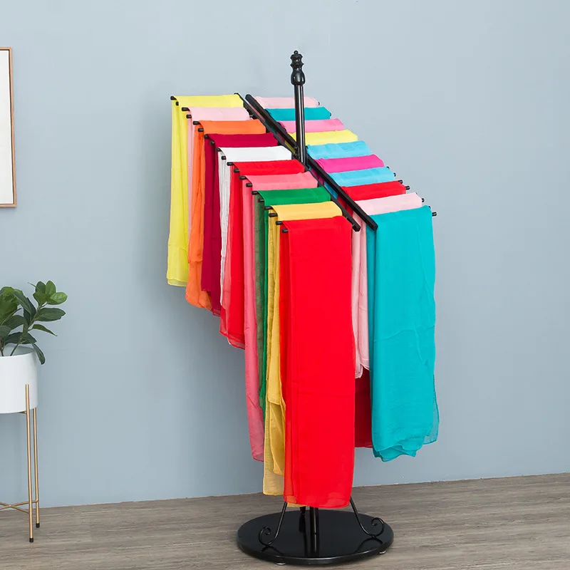 Colorful scarf display stand hanging display racks customized size factory price