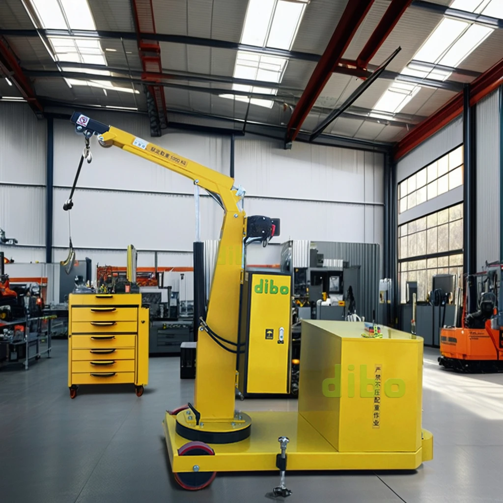 Counterbalanced swivel crane 360° electric lift/lower high/low speed Heavy duty 1000kg electric Compact Cranes Narrow Spaces