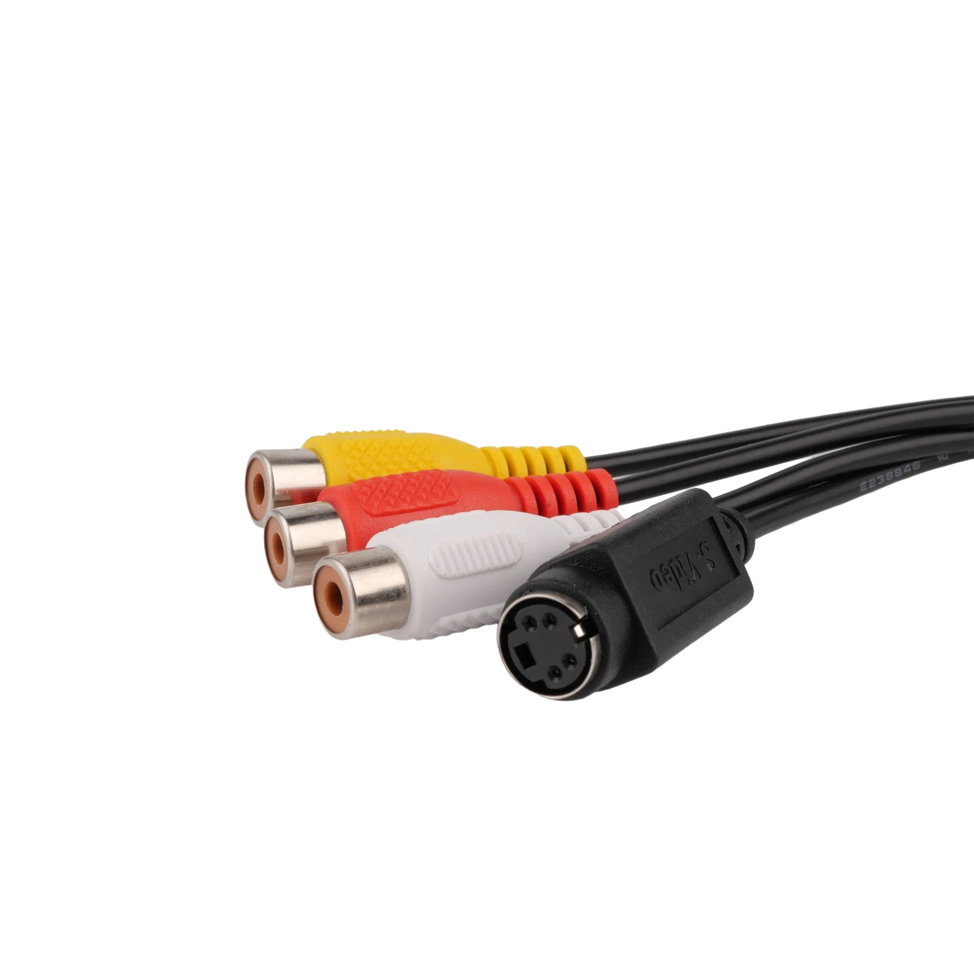 Mini DIN 7 Pin to 3 RCA MALE TO FEMALE audio video Cable