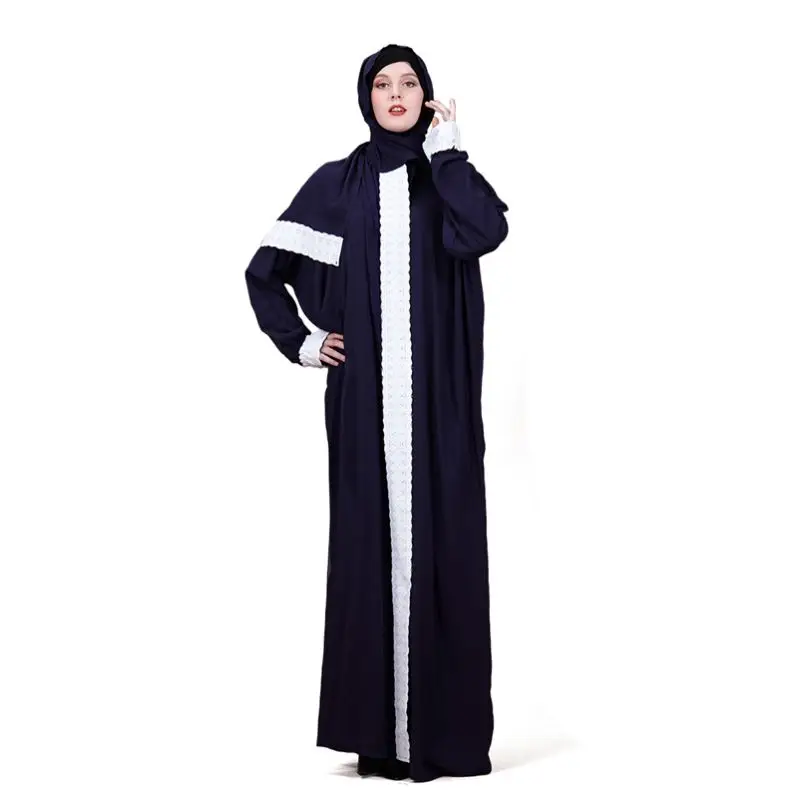 Vetements Islamiques Ethnic Loose Abaya Women Elegant Suit Islamic Clothing Top And Pants Long Muslim Dresses