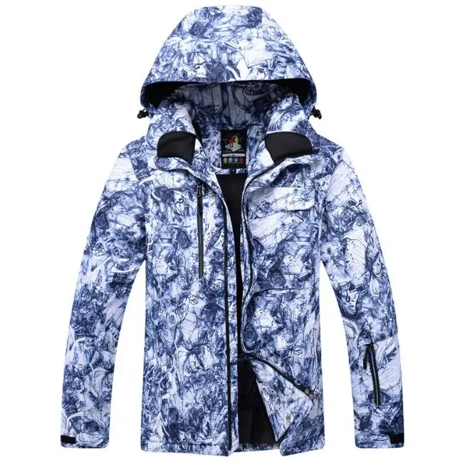 Custom windproof waterproof warm high quality snow waterproof  warm outdoor sport ski jacket for men
