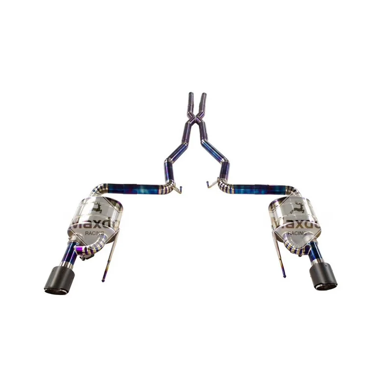
MAXDO Car Exhaust Muffler Catback Titanium For Ford Mustang 5.0T Electric Valvetronic Catback Exhaust System 