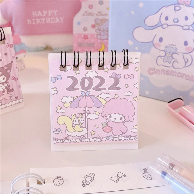Настольный мини-календарь с японским аниме-рисунком ежедневник планировщик органайзер для расписания на год украшение офиса и стола
