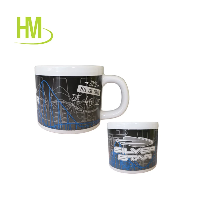 advertisement high quality  18 oz white printed decal bowl big capacity promotion ceramic soup mug