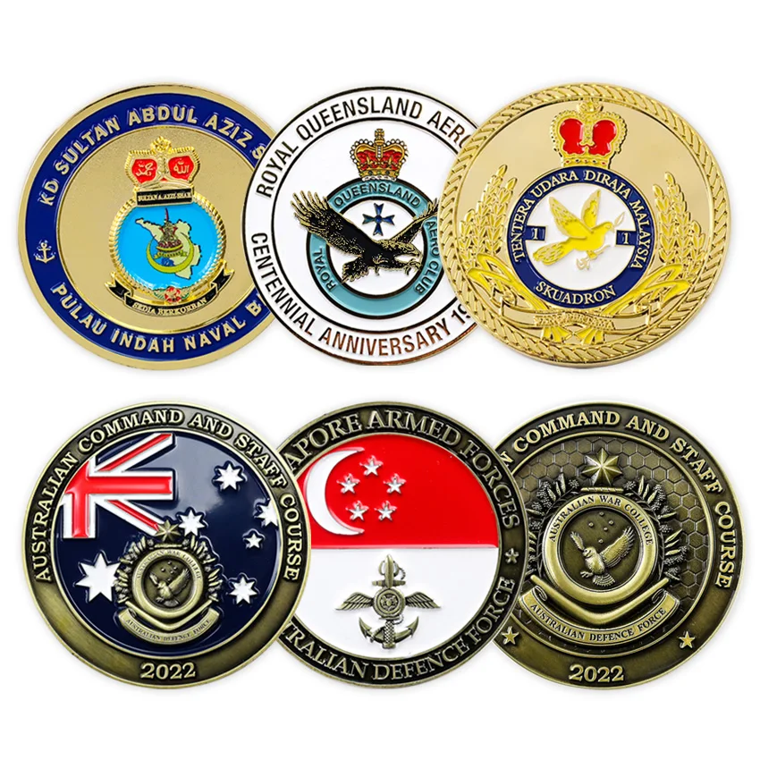 Профессиональный изготовленный на заказ сплав цинка металлический выгравированный логотип золотые эмалевые монеты вызов