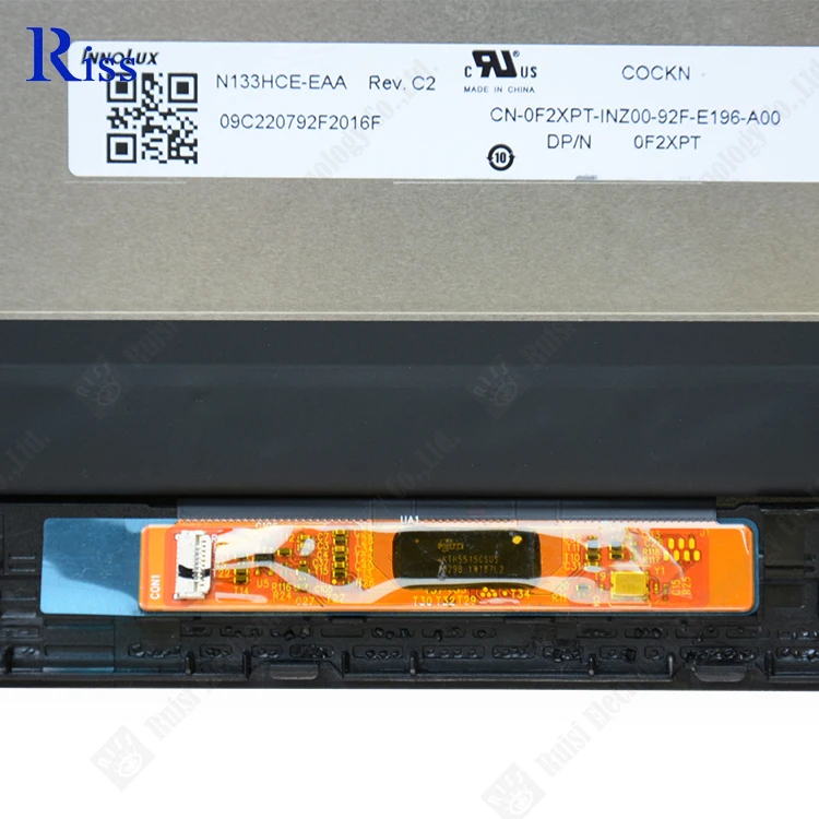 RISS Assembly For Dell Inspiron 5368 P69G DP/N 0F2XPT With IPS Laptop Screen EDP 30 Pins N133HCE-EAA