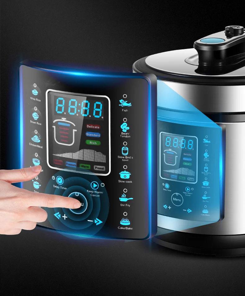 New Product Stainless Steel Time Adjustable  Multi Function Kitchen Cooker  Electric Pressure Cooker
