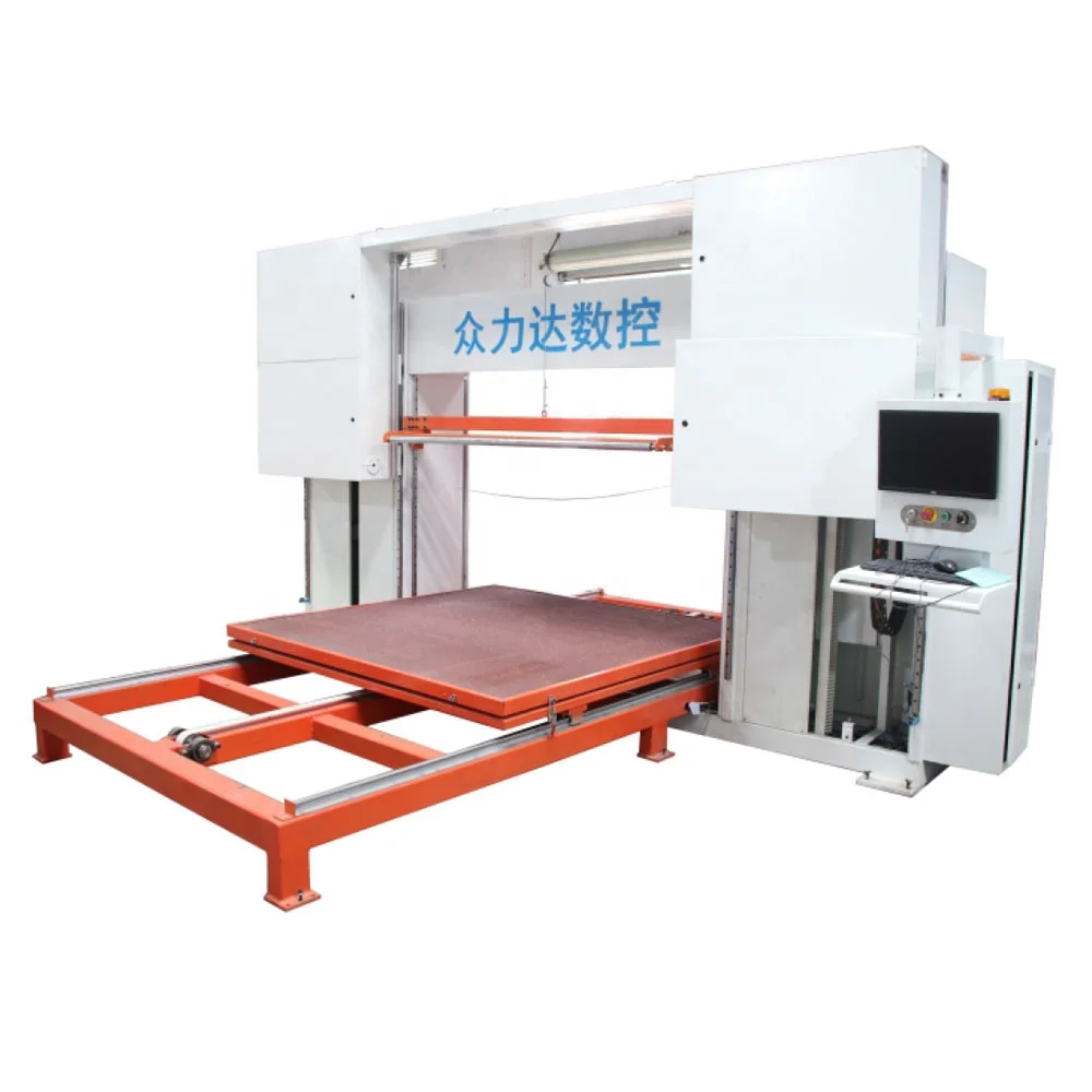 Custom made New Fully Automatic CNC Large 3d vertical horizontal double use cutting machine for sponge eva factory