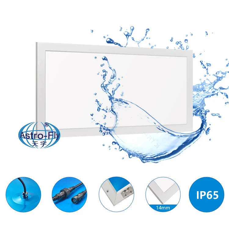 PMMA LGP Flicker-Free 150lm/W Dimmable UGR IP44 5Years Warranty CE TUV ETL RoHs 2x4 40W LED Flat Panel Light