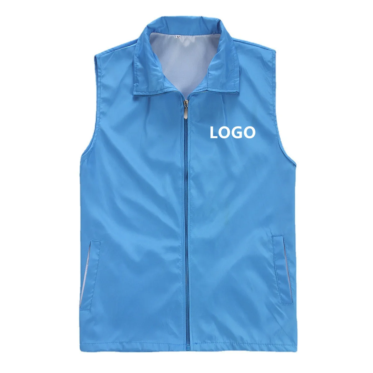 Amazon best seller volunteer printed overalls activity custom logo advertising campaign vest