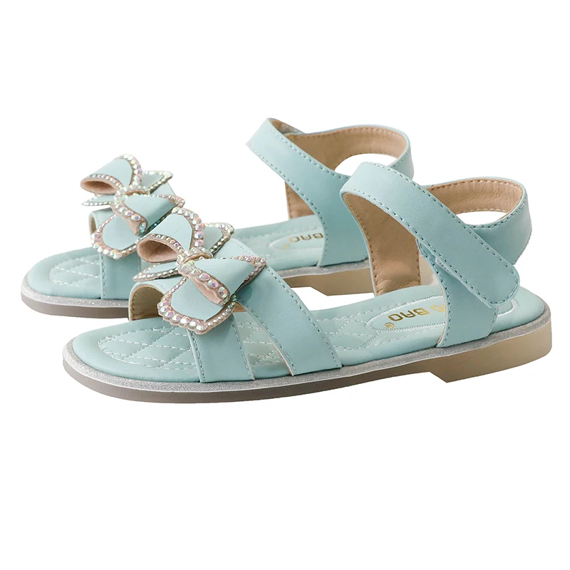Детские сандалии для девочек, мягкая подошва, летняя обувь принцессы