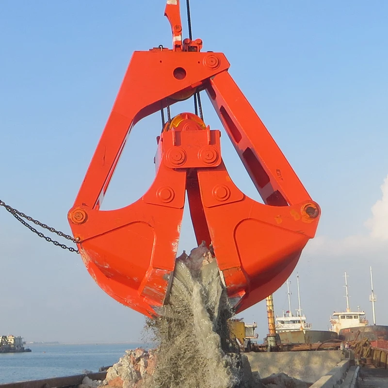 Custom underwater mud dredging clamshell grab bucket for single two four ropes crane