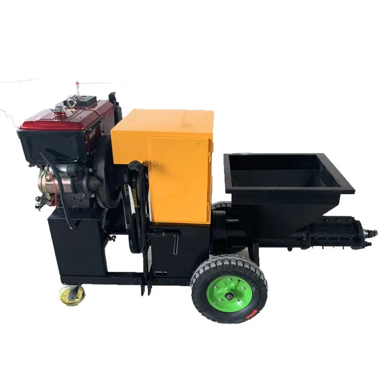 Concrete shotcrete machine for construction site Cement slurry coating spraying equipment