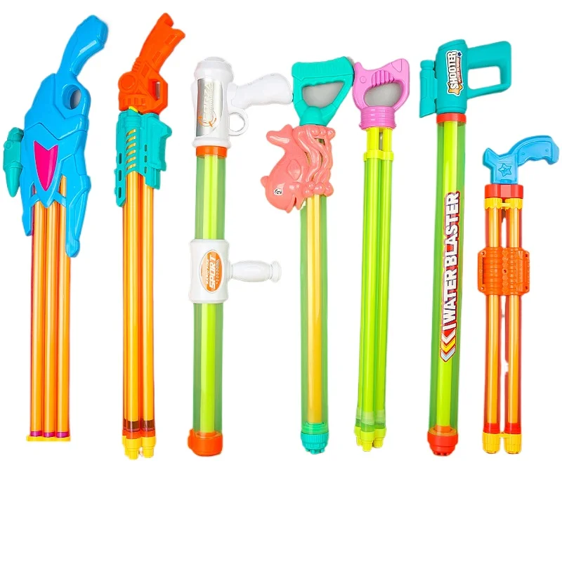 ODM Factory New design Double/Three/Four-barrelled Portable Water Pump Gun Toys Pull-out Water Sprayer Gun Water Gun Toys
