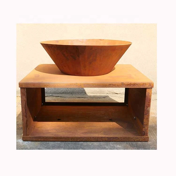 Customized  Portable Fire Pit Ring Corten Steel Fire Pit Wood Burning Fireplace