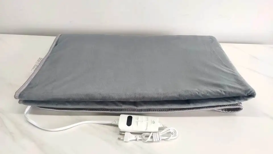 Quick heated electric cover blanket in cold weather warm heat fleece for car and RV DC 12V 24V