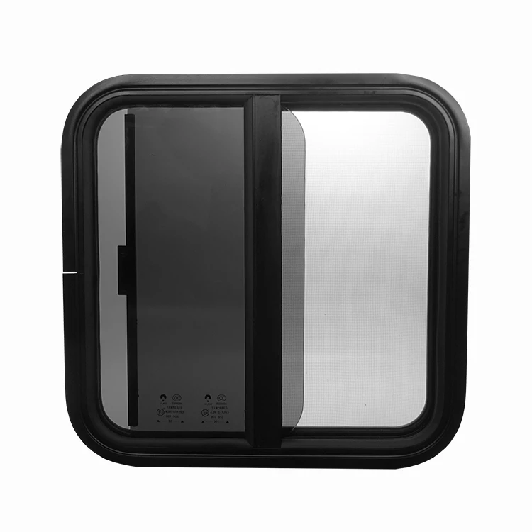Aluminum Sliding Car Sliding Window Glass Right Angle RV Window Camper For Horse Trailer Factory Price
