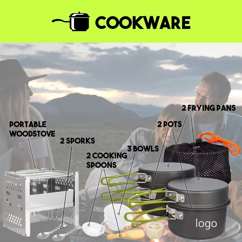 Легкое профессиональное снаряжение для выживания на открытом воздухе туристический рюкзак спальный мешок палатка кемпинга и туризма