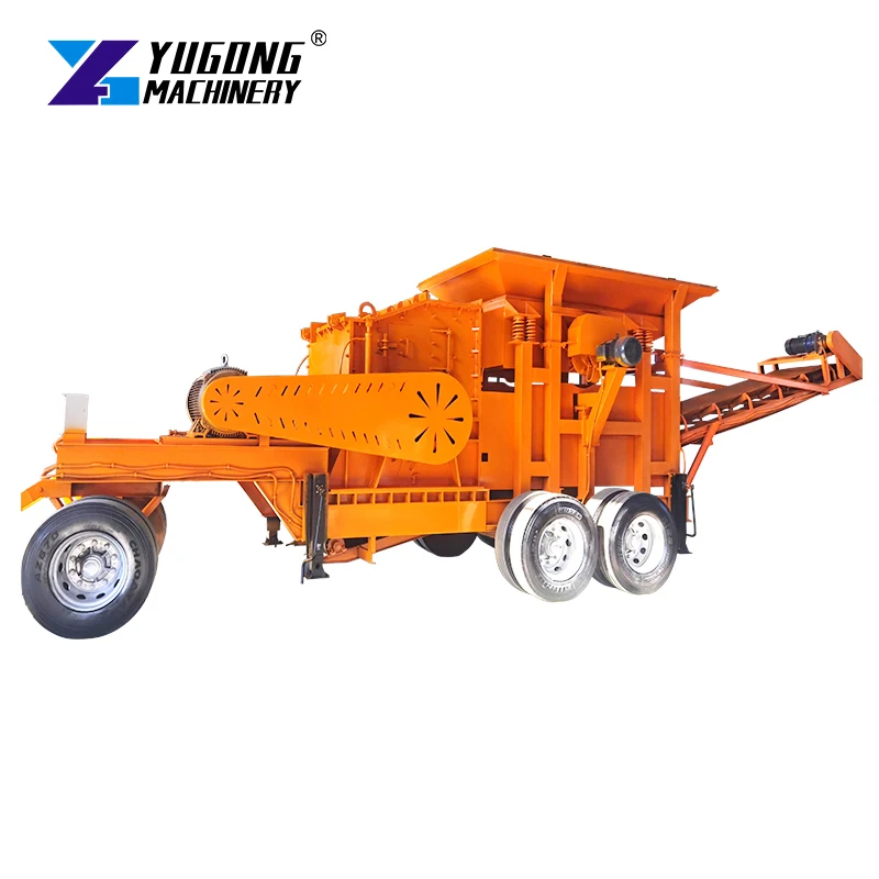 Mobile Sand Crushing Machine Station Quarry Hard Rock Mining Plant Integrated Tracked Jaw Crusher Mobile For Stone