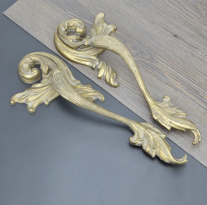 Zinc alloy antique lion head handle vintage style wood door knocker bronze rings handles