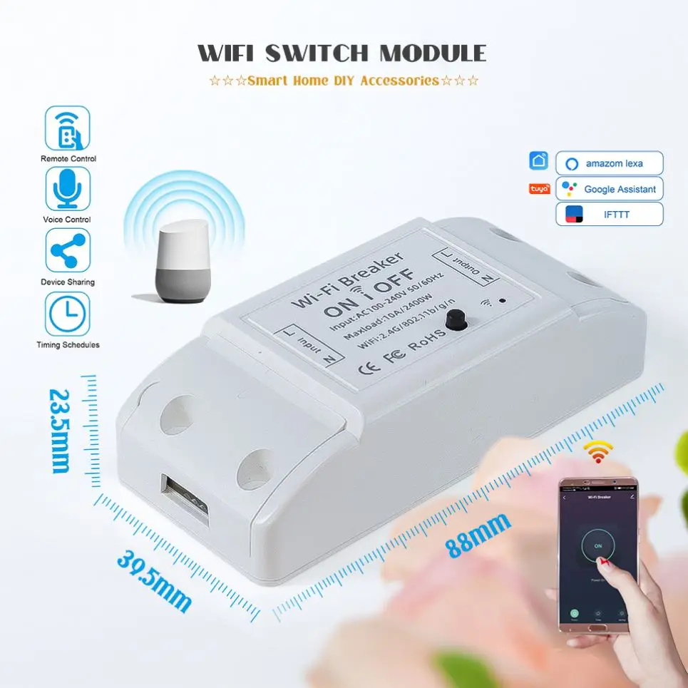  Заводской Wi-Fi контролируемый выключатель света Smart Wifi
