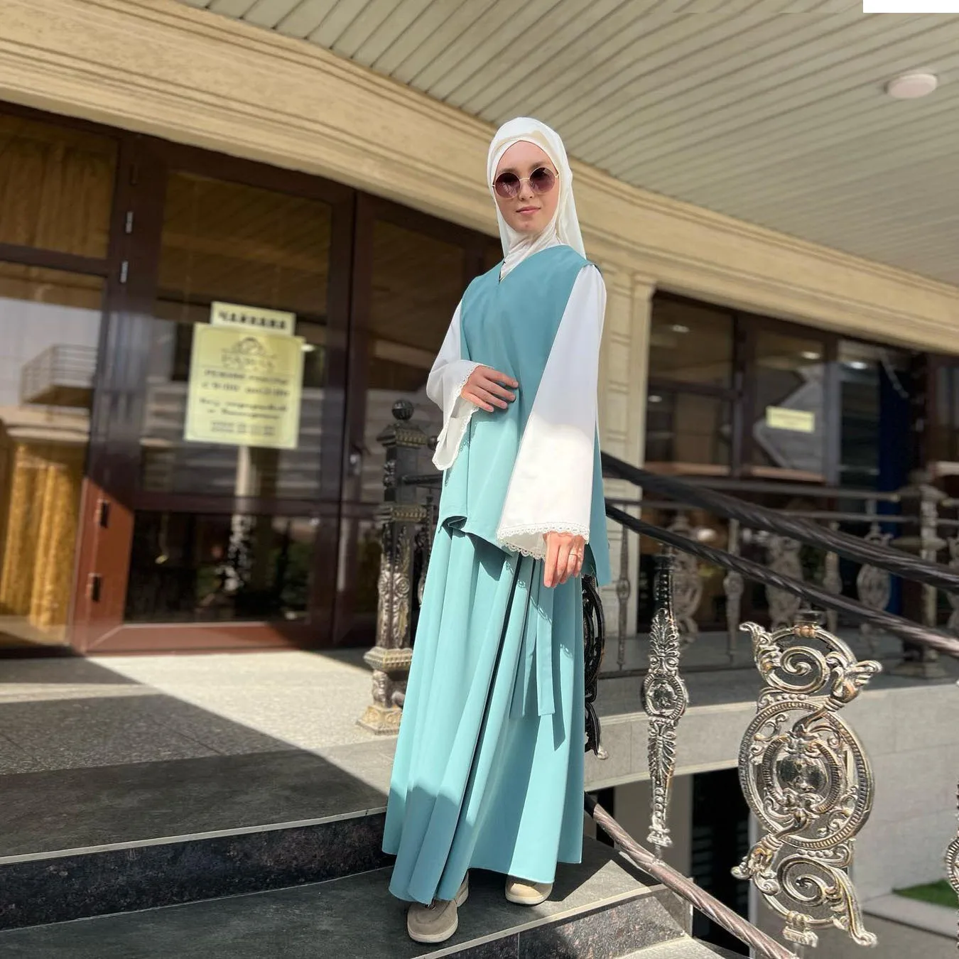 Simple Modest Islamic Clothing Abaya Muslim Dresses for Women Abaya Wholesale Dubai Solid Color Casual Abaya Dresses